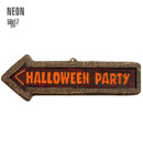 3D Neon Halloween Party Sign 56X17 Cm