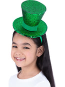 Fever Mini Top Hat Green Detachable Netting Headband Festive Costume Accessory 2