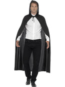 Hooded Vampire Cape Black Adult Costume Accessory 1