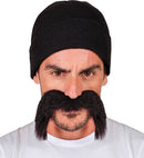 Inmate / Biker Set  Cap, Moustache 