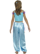 Arabian Princess Costume Kids Blue Top Trousers and Jewel Headband 3