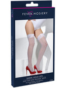 Sheer Hold Ups White with Lace Tops Adult Costume Accessory 2