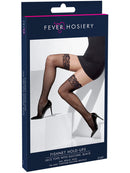 Fishnet Hold Ups Black with Lace Tops Adult Costume Accessory 2