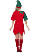 Elf Costume Ladies Red Green Tunic with Bells and Hat 4