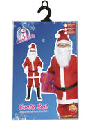 Santa Boy Costume Red and White Jacket Trousers Hat and Black Belt 3