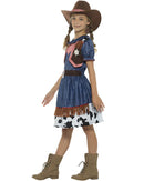 Texan Cowgirl Kids Costume Wild West Blue 7 MAD Fancy Dress