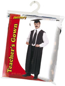 Teachers Gown Adult Black School Days Costume Accessory 2