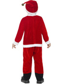 Santa Toddler Costume Red White Jumpsuit and Hat 3