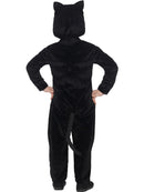 Cat Toddler Costume Black Hooded Jumpsuit with 3D Printed Eyes 3