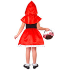 Red Capelet  Dress With Apron, Hooded Capelet 