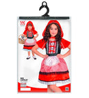 Red Capelet  Dress With Apron, Hooded Capelet 