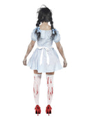 Horror Zombie Countrygirl Costume Blue Dorothy Wizard of Oz  Dress 3