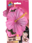 Hawaiian Flower Hair Clip Adult Purple Luau Party Costume Accessory 2