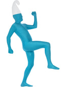 Second Skin Suit Adult Blue with Bumbag Concealed Fly and Under Chin Opening 6