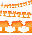 Palm Tree Garland 3 M - In Polyester - Suitable For Outdoor