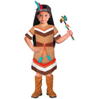 Native Indian  Dress With Belt, Headband With Feathers 