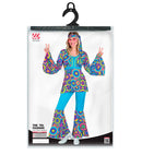 The 70S Groovy Style - Blue Bubbles  Shirt, Pants, Headband 