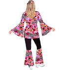 The 70S Groovy Style - Pink Tiny  Bubbles  Shirt, Pants, Headband 