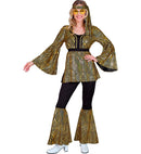 The 70S Disco Style - Golden Waves  Shirt, Pants, Headband 