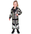 80'S Multicolor Reflective Shell Suit  Jacket, Pants 
