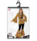 The 70S Groovy Style - Yellow Circles  Shirt, Pants, Headband 