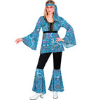 The 60S Fashion - Blue Mandala  Shirt, Pants, Headband 