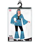 The 60S Fashion - Blue Mandala  Shirt, Pants, Headband 