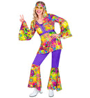 The 60S Fashion - Peace & Love  Shirt, Pants, Headband 