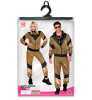 80'S Gold Reflective Shell Suit  Jacket, Pants 