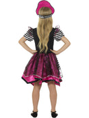 Perfect Pirate Girl Costume Kids Black Pink Dress and Hat 3