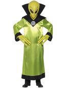 Alien Lord Costume Adult Robe Green Black Glow In The Dark 4
