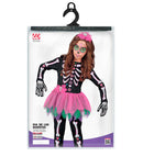 Skelton  Jumpsuit With Tutu, Skull Bow Headband 