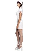 No Nonsense Nurse Costume Adult White Red Dress and Hat 5