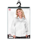 Satin White 70S Disco Shirt