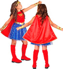 Wonder Girl  Dress With Cape, Headpiece, Cuffs 