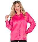 Satin Pink 70S Disco Shirt