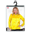 Satin Yellow 70S Disco Shirt