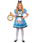 Wonderland Girl  Dress With Petticoat & Apron, Bow Headband 