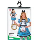 Wonderland Girl  Dress With Petticoat & Apron, Bow Headband 