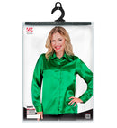Satin Green 70S Disco Shirt