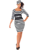 Classy Convict Costume Ladies Dress and Hat 4