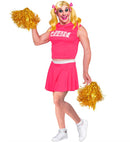 Beer Leader  Top With Boobs, Skirt, Pom Poms 