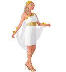 Greek Goddess  Dress With Belt & Cape With Cuffs, Laurel Headwreath 