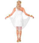 Greek Goddess  Dress With Belt & Cape With Cuffs, Laurel Headwreath 
