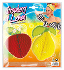 Set Of 2 Honeycomb Fruits 3 Combinations Ass.