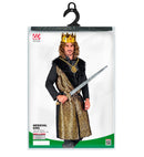 Medieval King  Coat With Vest & Medallion Necklace, Belt 