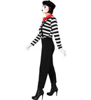 Mime  Shirt, Pants, Braces, Neckscarf, Gloves, Hat  