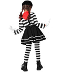 Mime  Shirt, Skirt, Braces, Neckscarf, Gloves, Hat  