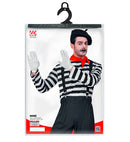 Mime  Shirt, Pants, Braces, Neckscarf, Gloves, Hat  