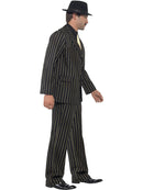 Gold Pinstripe Gangster Costume Mens Godfather Suit 2
